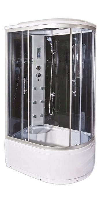 Hydromasážna sprchová babína - SPRCHOVÁ KABÍNA S HYDROMASÁŽOU 120x85 VĽAVO