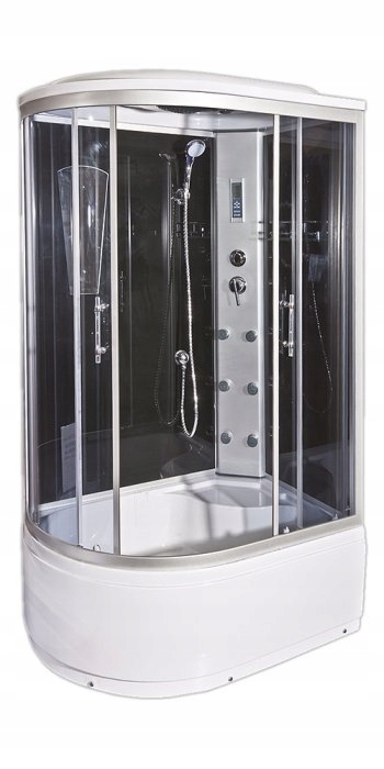 Hydromasážna sprchová babína - SPRCHOVÁ KABÍNA 120x85 S HYDROMASÁŽOU VPRAVO