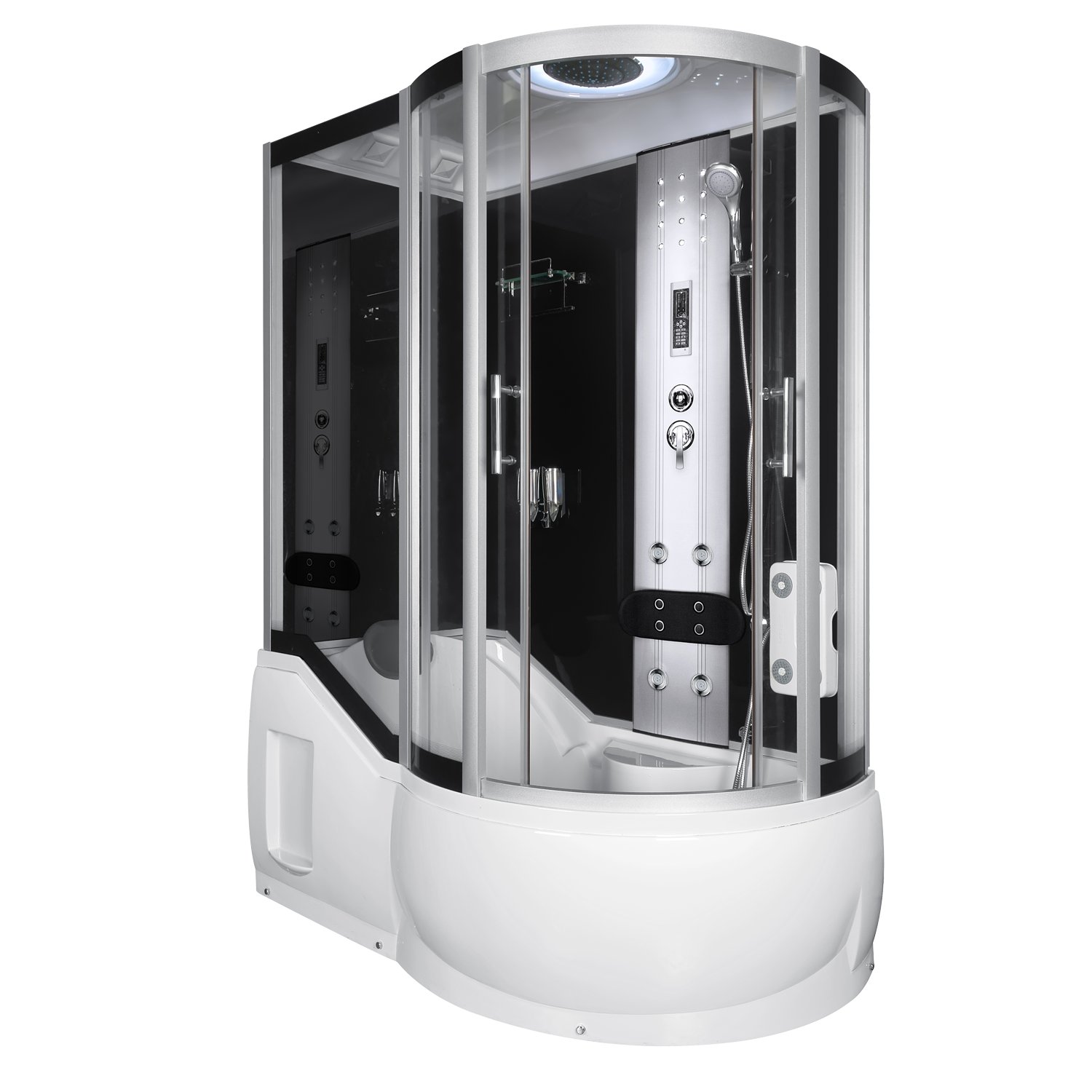 Hydromasážna sprchová babína - SPRCHOVÁ KABÍNA S HYDROMASÁŽOU 151x85 VĽAVO