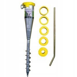 Kupelňový set doplnkov - Oceľová skrutkovacia základňa KARE 57 cm pre sušičku dáždnika