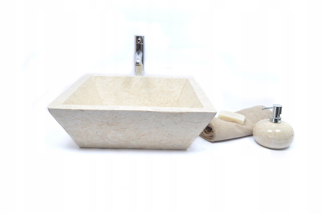 Umývadlo - KKL-P CREAM H 45 cm umývadlo na dosku z kameňa