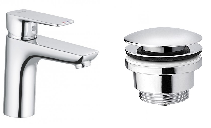 Umyvadlová batéria - KLUDI PURE & STYLE Basin + CLICK-CLICK