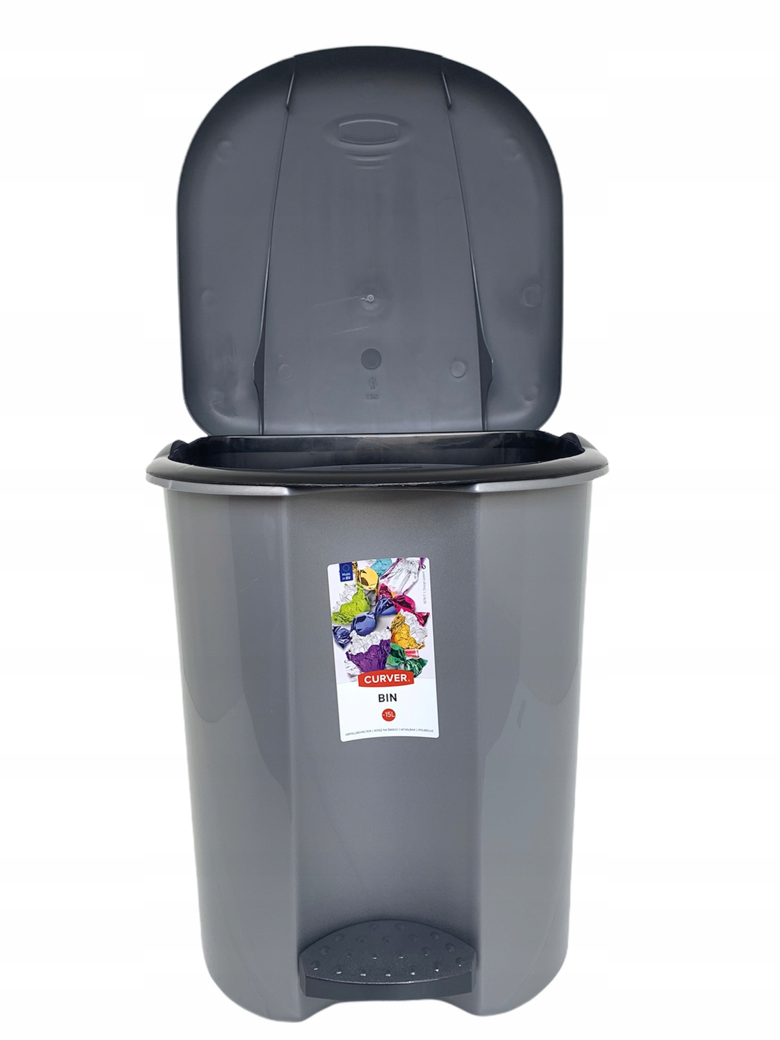 KOŠ NA ODPAD S PEDÁLOM 15L KÚRKA