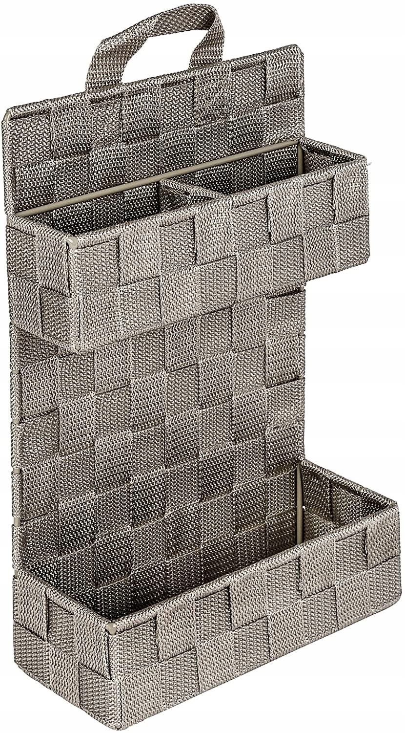 Polička do kúpelne - KOŠÍK KOŠÍK ORGANIZÁTOR KÚPEĽNE Wenko grey