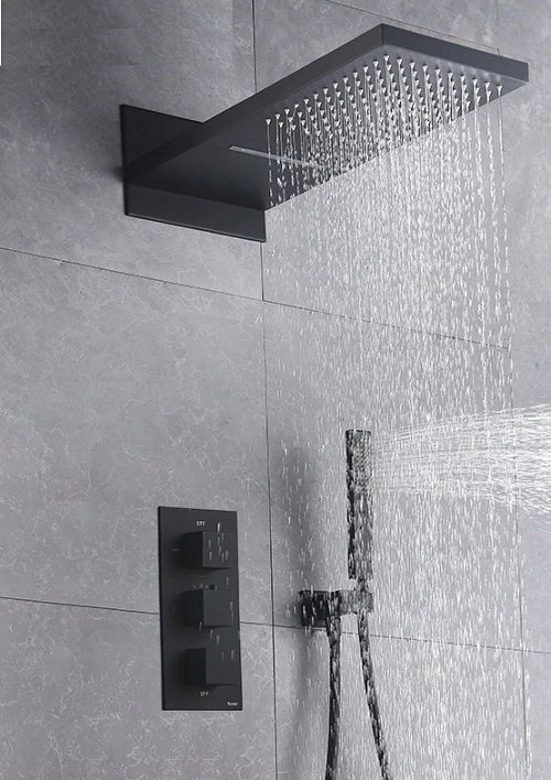 Sprchová batéria - TAP BATH TAP SPRCHA TERMOSTAT ČIERNY!