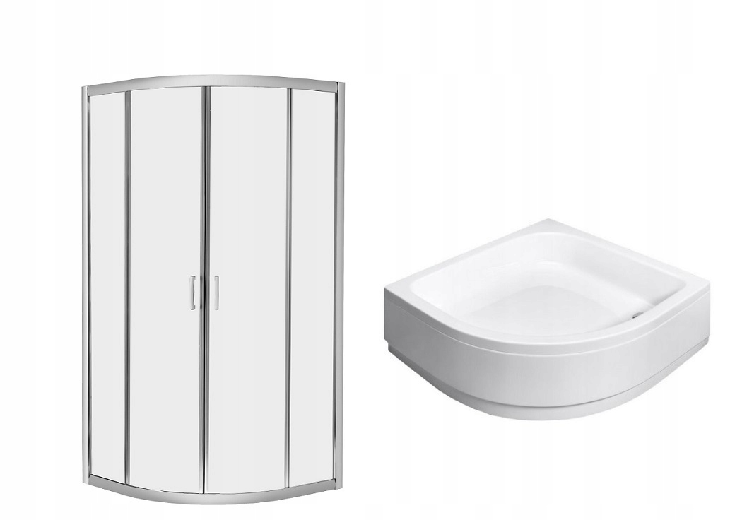 Sprchový kút - PREMIUM PLUS sprchovací kút A 80x80 x170 cm + sprchová vanička cl