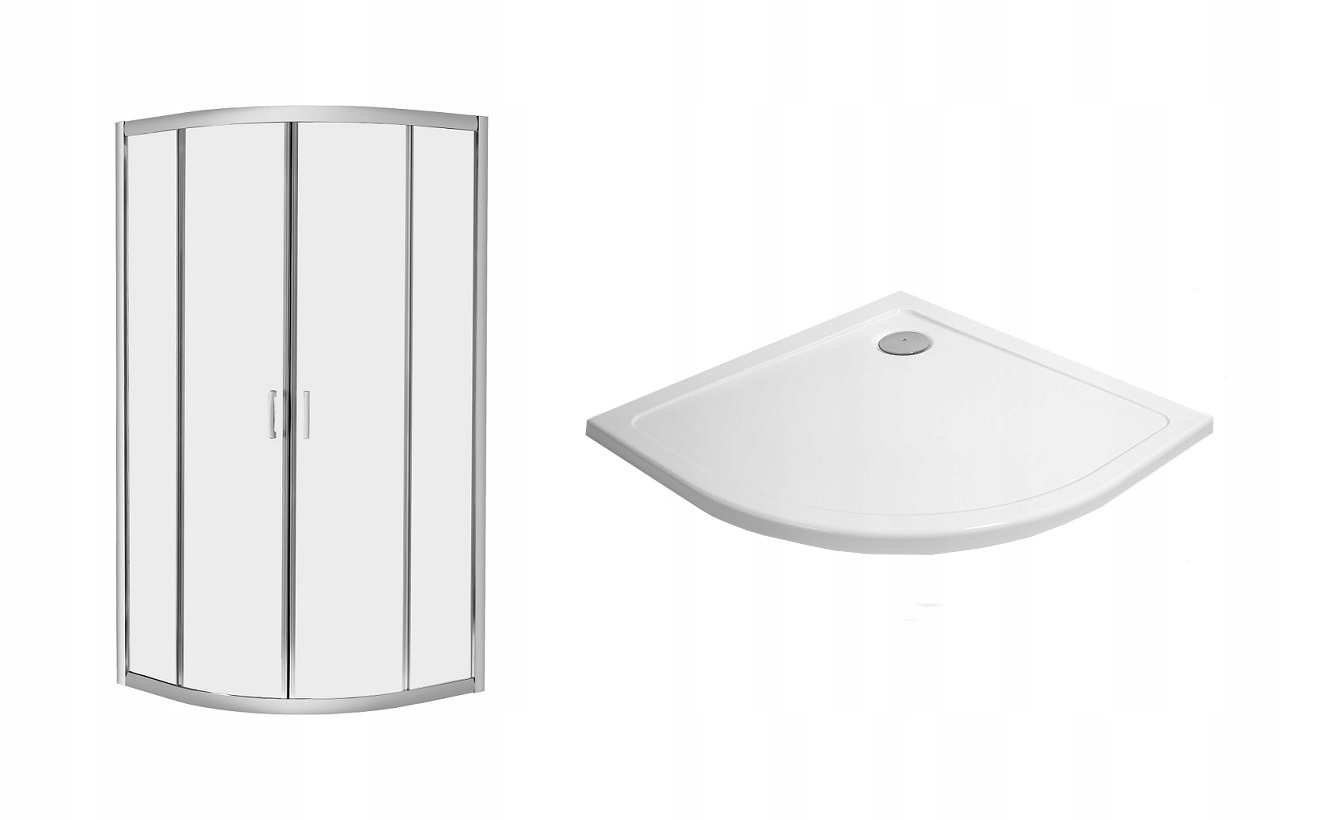 Sprchový kút - PREMIUM PLUS sprchovací kút A 80x80 x190 cm + sprchová vanička cl