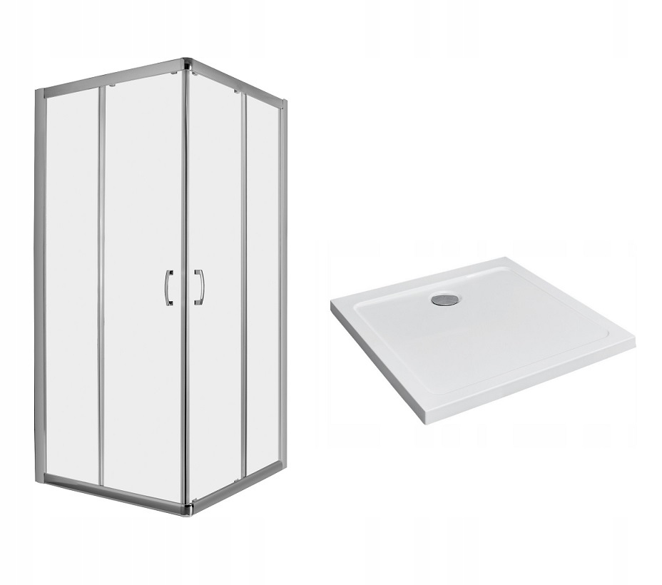 Sprchový kút - Kabína PREMIUM PLUS C 80x80 x190 cm + Sprchová vanička cl