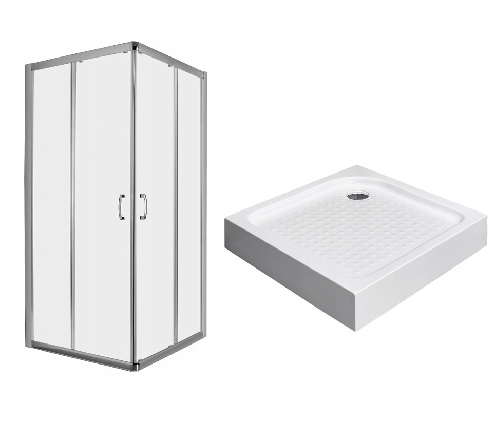Sprchový kút - Kabína PREMIUM PLUS C 90x90 x190 cm + Sprchová vanička cl