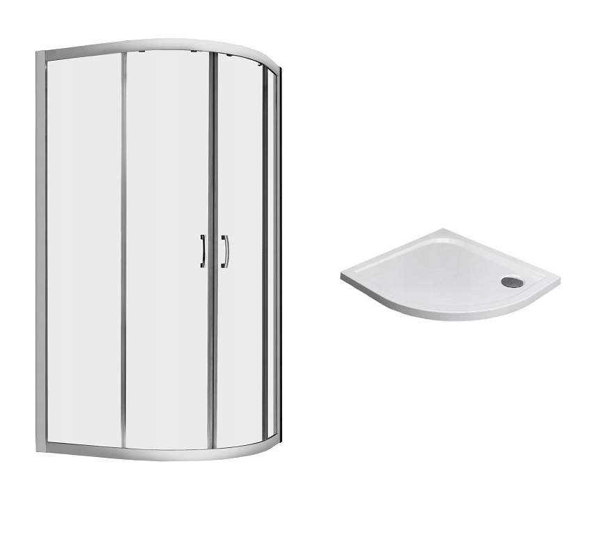 Sprchový kút - Sprchový kút PREMIUM PLUS E 90x80 x190 cm + Cl