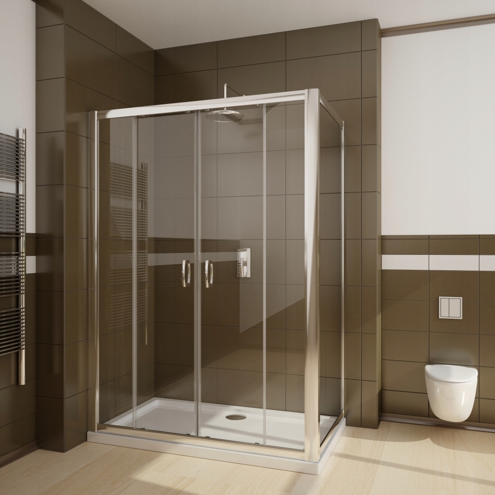 Sprchový kút - Kabína Premium Plus DWD + S 140x100 (33353-01-08N +