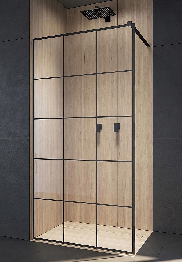 Sprchový kút - Walk-in 100 Modo nová čierna II. Rada Radaw