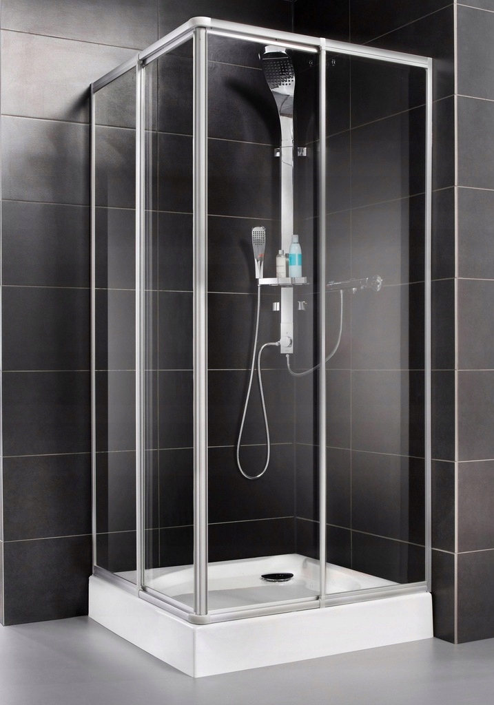 Sprchový kút - Štvorcová sprchová kabína Variabel 80 cm Aquaform strieborná