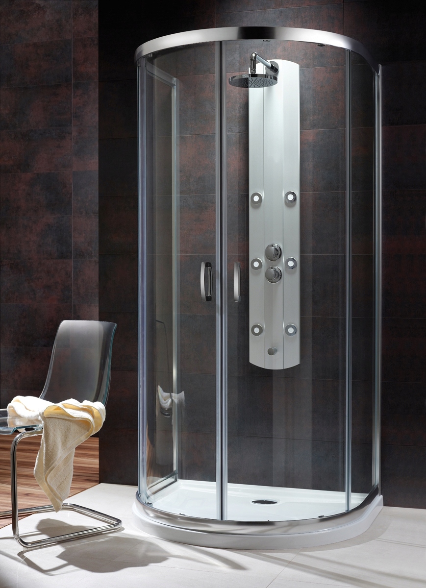 Sprchový kút - Polkruhová sprchová kabína 100 x 90 Premium Plus P Radaway (3