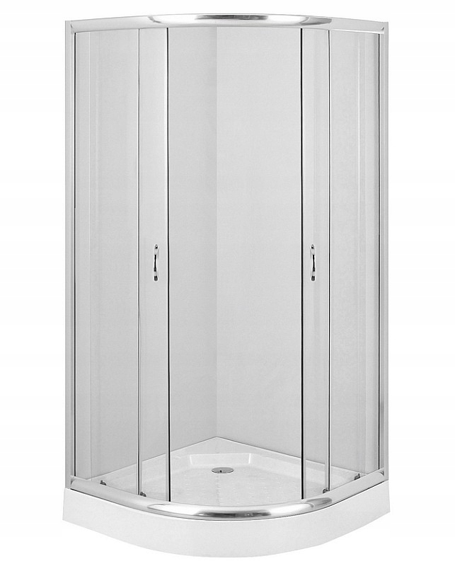 Sprchový kút - Polkruhový sprchovací kút Funkia Deante 90x90 (KYP 051K)