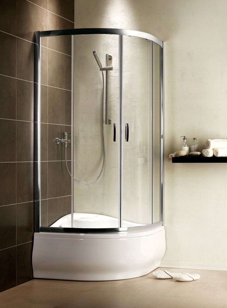 Sprchový kút - Polkruhový sprchovací kút 90x90 Premium Plus A 1700 Radawa
