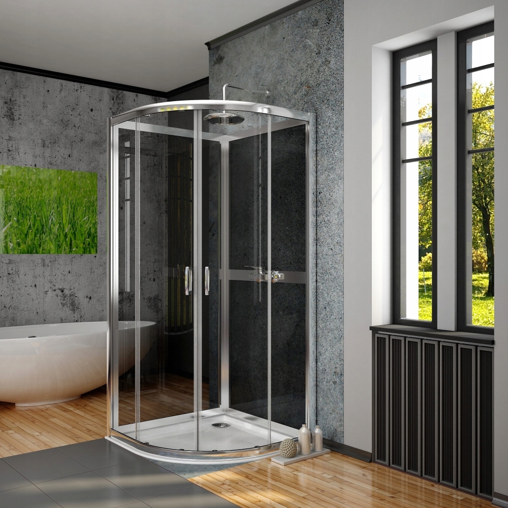 Sprchový kút - Kvadrantová kvadrantová sprchová kabína 80x80 Premium Plus