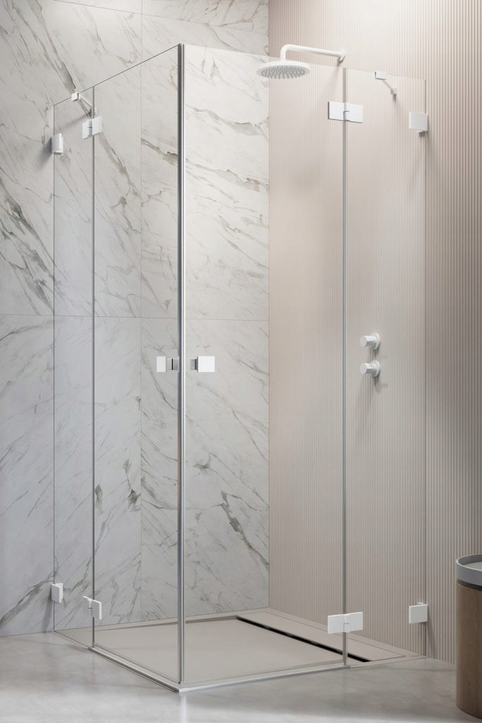 Sprchový kút - Obdĺžnikový sprchový kút 80x90 Essenza Pro KDD White Rad