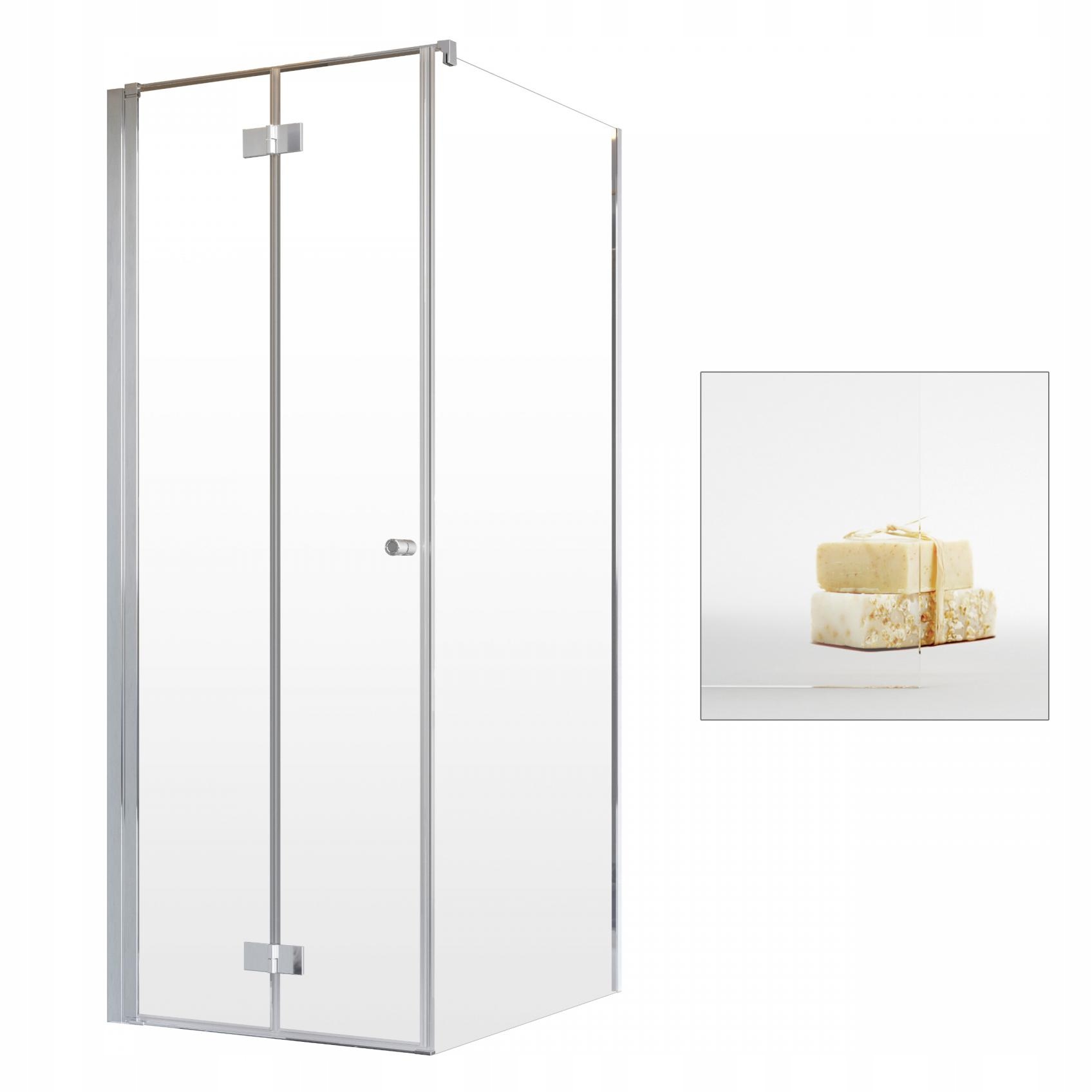 Sprchový kút - Sprchový kút Nes KDJ B 80x75 L, sklo UltraClear