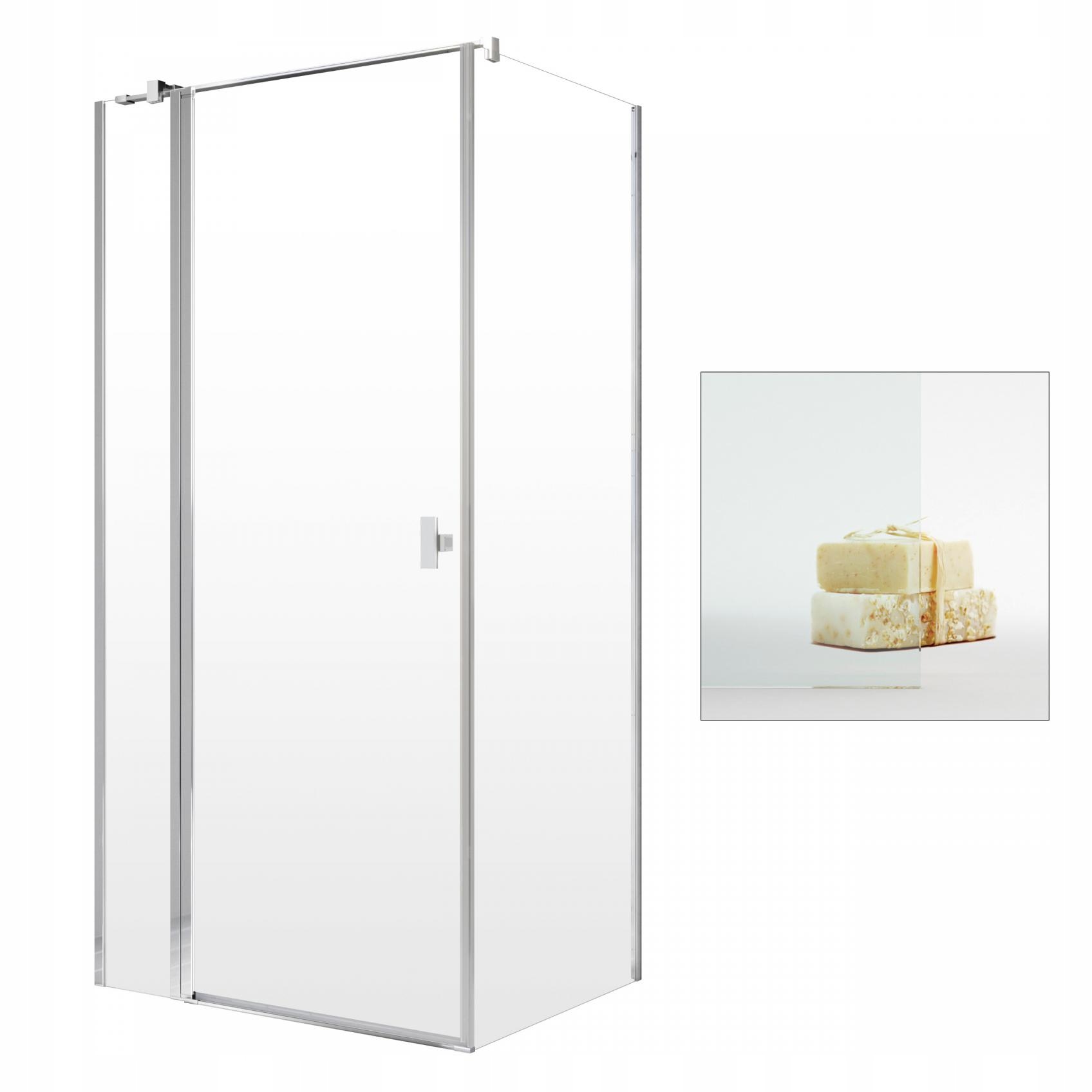 Sprchový kút - Sprchová kabína Nes KDJ II 120x80 L číre sklo