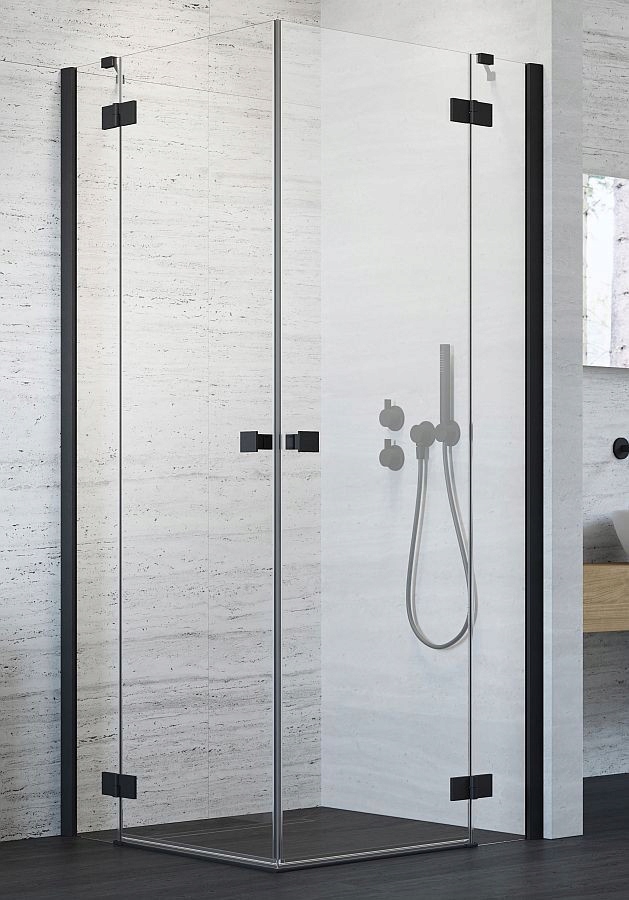 Sprchový kút - Sprchový kút 100x100 Essenza New KDD Black R