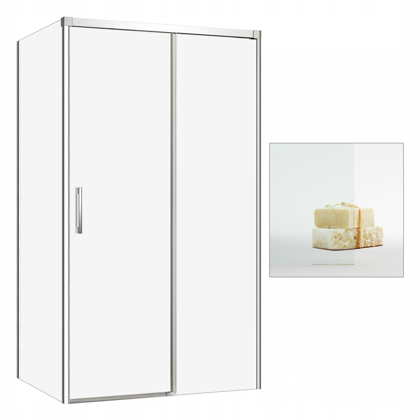 Sprchový kút - Sprchová kabína 110x75 P Idea KDJ priehľadná