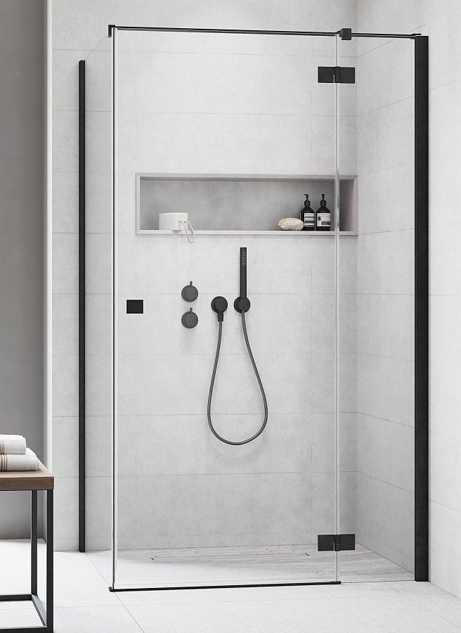Sprchový kút - Sprchový kút 120x120 Essenza New KDJ Black R