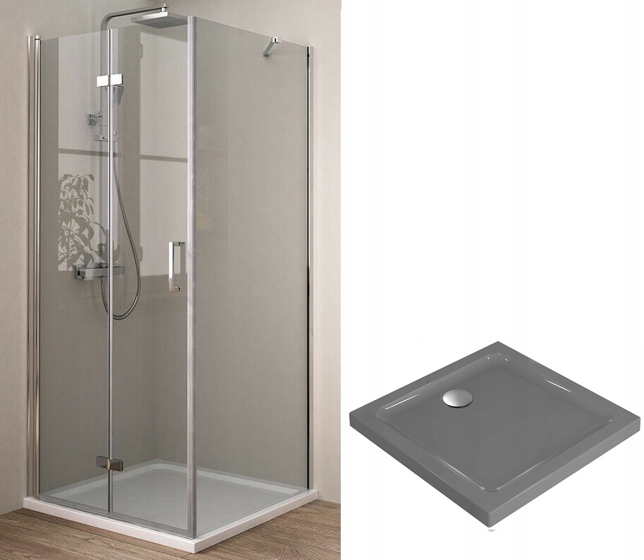 Sprchový kút - Sprchovací kút 90x90 + keramická sprchová vanička SLIM