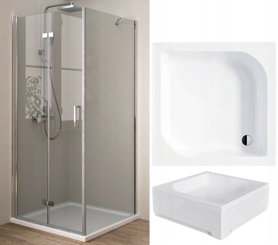 Sprchový kút - Sprchovací kút 90x90 + vanička hlboká 15/29 cm