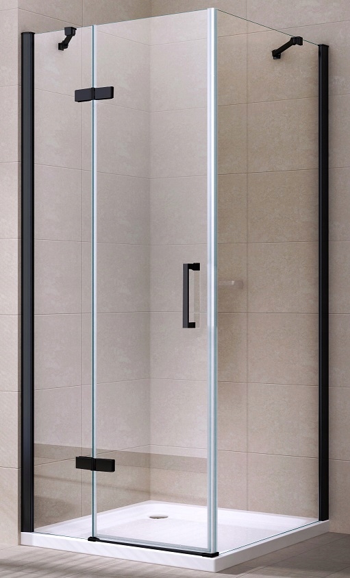Sprchový kút - Čierny čierny sprchovací kút 90x90 - sklo 6 mm