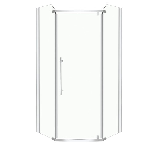Sprchový kút - Sprchová kabína 90x90 päťuholníková