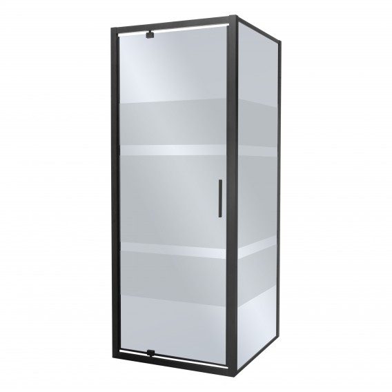 Sprchový kút - Sprchovací kút Kerra Tomar Black 90x90