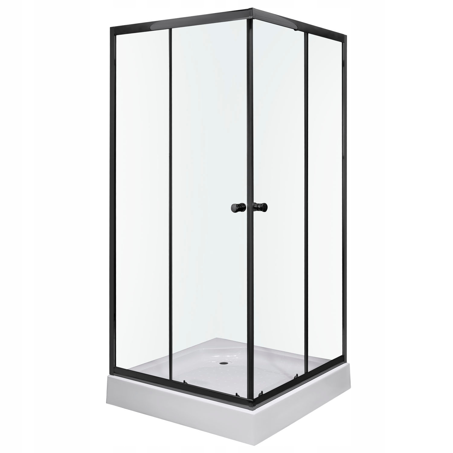Sprchový kút - Sprchová kabína OLGA BLACK SQ 80 KERRA