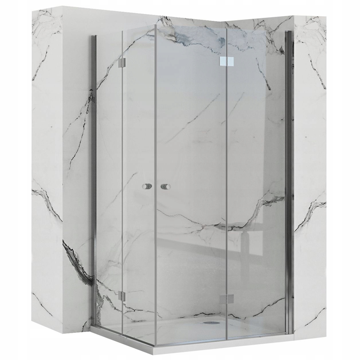 Sprchový kút - Skladací sprchový kút FOLD 90x90 REA