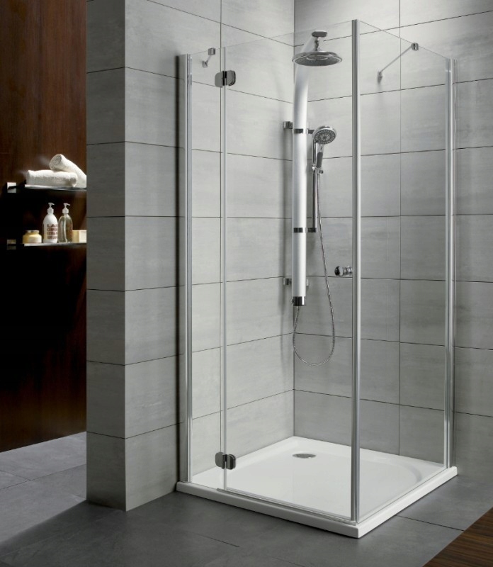 Sprchový kút - Sprchovací kút so sprchovou vaničkou a sifónom obdĺžnikového tvaru 100 x 80 T.