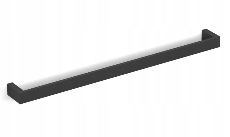 Vešiak - Kobe jednoduchý držiak na uteráky 45 cm čierny 10.111-B