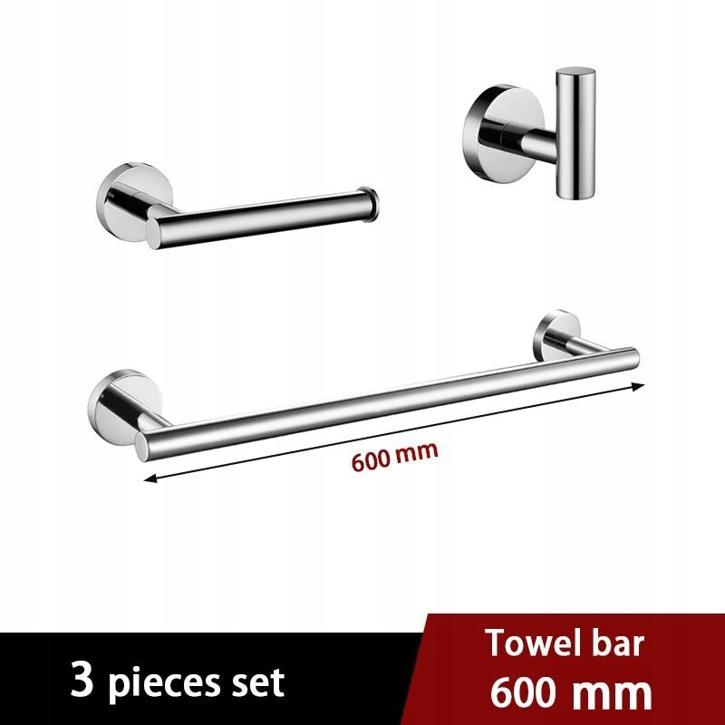 Kupelňový set doplnkov - [Sada 3 kusov 60 cm] Svietiaca sada