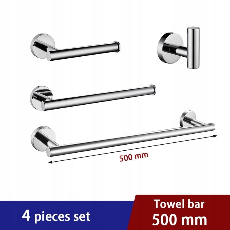 Kupelňový set doplnkov - [Sada 4 kusov, 50 cm] Svietiaca sada