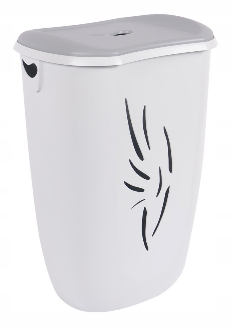 Kupelňový set doplnkov - Kôš na bielizeň Flora, objem 40L, vrchný kryt