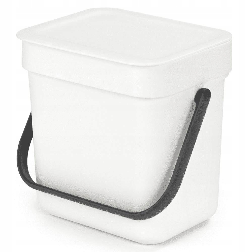 Biely odpadkový kôš Sort & Go 3L