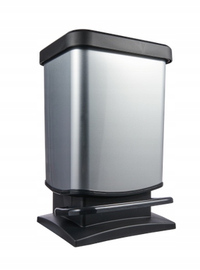 Rotho Paso 1754010264 odpadkový kôš strieborný 20l