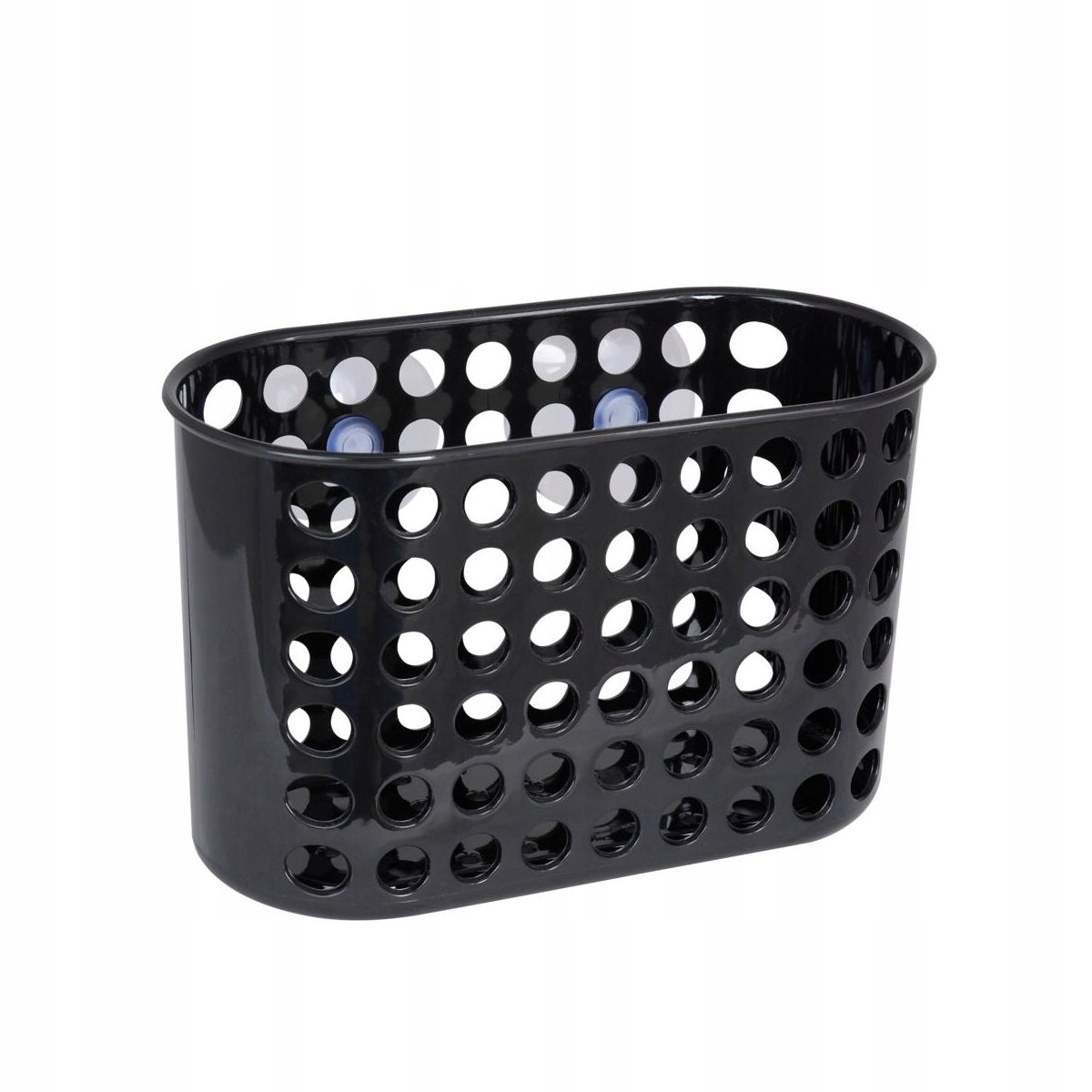 Polička do kúpelne - BLACK XL plochý kôš na prísavky