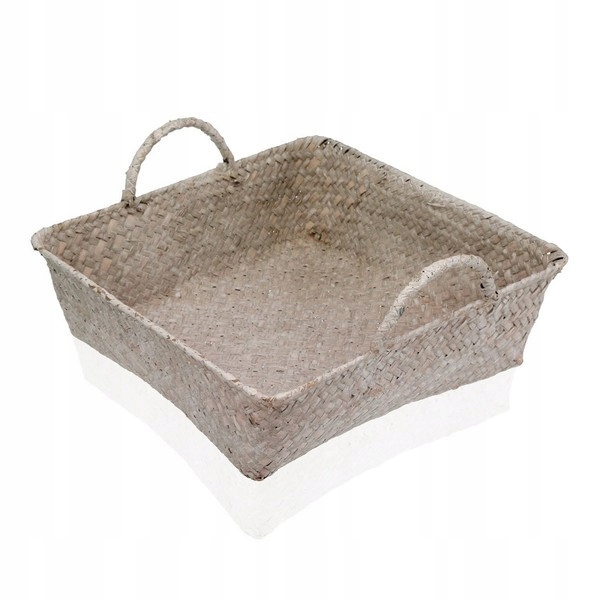 Kupelňový set doplnkov - Viacúčelový kôš z morských rias (28 x 8 x 28 cm) S.