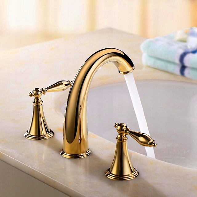 Umyvadlová batéria - Faucet, mosadzný faucet pre umývadlo do kúpeľne / d