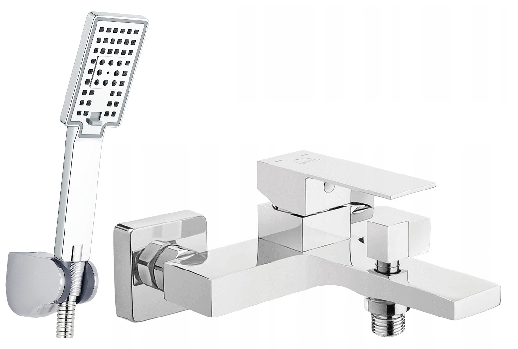 Vaňová batéria - LAVEO KVADRATO BATHTUB BATÉRIA + sprcha 3 funkcie