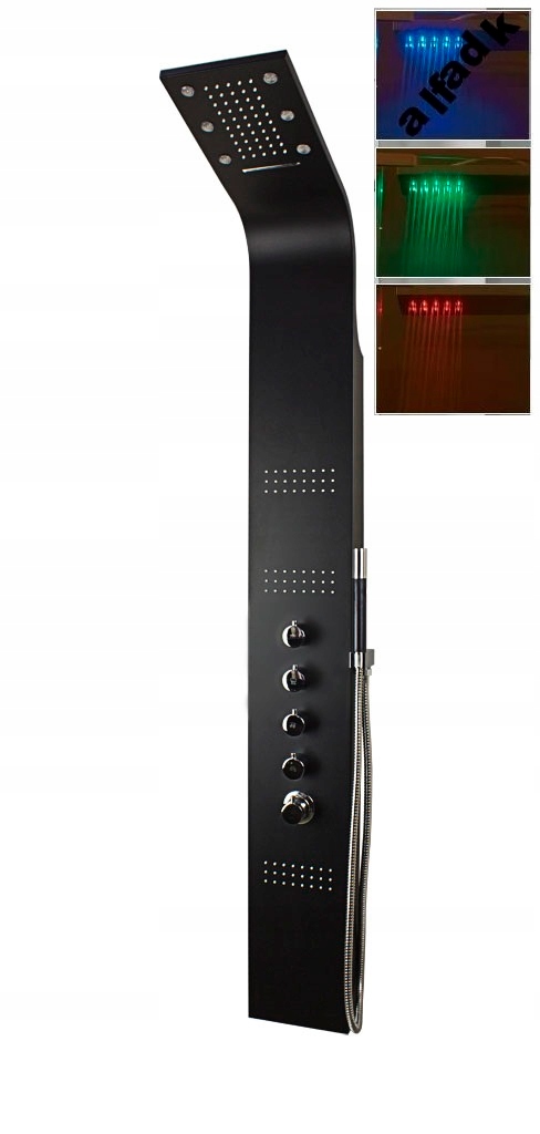Sprchový panel - LED CASCADE COBRA 5 SPRCHOVACÍ PANEL TERMOSTAT