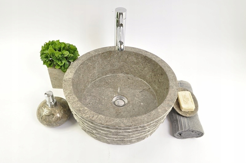 Umývadlo - LY-M GREY 40 cm umývadlo na dosku z kameňa IS