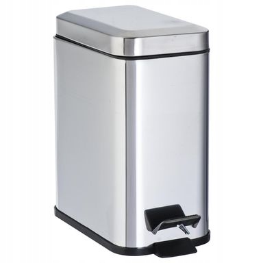 Kúpeľňový ODPADOVÝ KOŠ 5l Slim Sensea strieborný