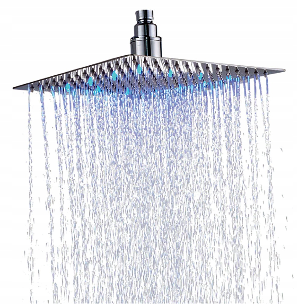 Sprchový panel - Luxusná LED sprchová hlavica 16 "/ 40 cm CHROM