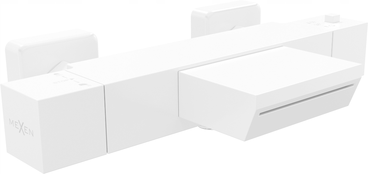 Vaňová batéria - BATÉRIA TERMOSTAT BATÉRIA MEXEN CUBE BATHTUB KASKÁDA BIELA